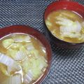 ジョングレ's cooksnap of when they made 簡単！白菜たっぷりの味噌汁.
