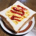 3姫の母's cooksnap of when they made パンにのせて♪スクランブルエッグ.