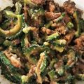 クック9BX7S9☆'s cooksnap of when they made 自家製ゴーヤーのさばみそあえ.