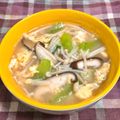 ゆにこーん☆'s cooksnap of when they made ズボラ♪メロンの皮で冬瓜？中華風スープ.