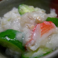 ✿かりん✿'s cooksnap of when they made きゅうりとかにかまのおろし和え.