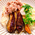 ⑅BISHIKO⑅'s cooksnap of when they made 揚げ焼きナスと豚しゃぶのみぞれ素麺.