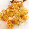 あけちゃんち。's cooksnap of when they made ウドの花と若い実の天ぷら.