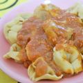 mmameco's cooksnap of when they made 濃厚シチューとフレッシュバジルのパスタ♬.