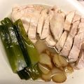 ◇くっきー◇'s cooksnap of when they made レンジで簡単蒸し鶏.