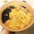 Aya202020's cooksnap of when they made たまごわかめスープ☆.
