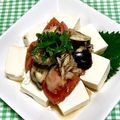 にきけん's cooksnap of when they made 冷奴！？茄子トマトのツナポン酢サラダ.