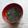 chi−ちゃん's cooksnap of when they made 海苔めんつゆスープ.