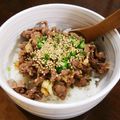 ちえたろう's cooksnap of when they made ガッツリ男子ごはん☆甘辛スタミナ牛丼.