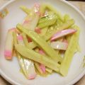 らんらんぽよよ's cooksnap of when they made 切って混ぜるだけ★水菜かまぼこマヨポン酢.