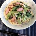 黒パグりん's cooksnap of when they made 小松菜と舞茸のクリームパスタ＊♪ ◆.