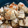 け〜〜ちゃん's cooksnap of when they made 生鮭白子の湯引き～みぞれ添え.