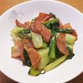 kaori238's cooksnap of when they made 簡単!!チンゲン菜のベーコン炒め♬.