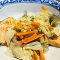 バースオブビーナス's cooksnap of when they made 味付けいらず♪塩鮭のキャベツ煮.