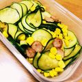 みどすけん's cooksnap of when they made 簡単！ズッキーニのベーコン.コーン炒め.