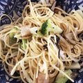 あたむ❤189's cooksnap of when they made ブロッコリーと塩昆布のパスタ.