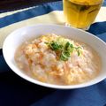 misatona's cooksnap of when they made ふわふわ卵のシャケフレークおじや.