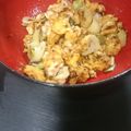 かえる0711's cooksnap of when they made ビール簡単おつまみ☆長ねぎ炒り卵ナムル風.