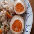 名月。's cooksnap of when they made 超簡単！半熟なのにたれない絶妙煮玉子.