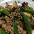 ∞アロマ∞'s cooksnap of when they made ナスとオクラと豚肉のポン酢炒め.