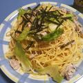 sushiko25's cooksnap of when they made 豚バラとネギの中華風パスタ.