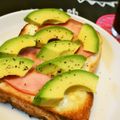 アイリッシュショコラ's cooksnap of when they made ハム アボカド チーズトースト.