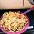 ののっく's cooksnap of when they made ごま油で和風ネギ節パスタ.
