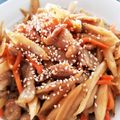 巴マミ14歳's cooksnap of when they made ごぼうと豚肉の甘辛.