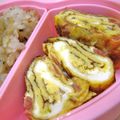 __puririn's cooksnap of when they made ふんわ～り蜂蜜と梅DE卵焼き.