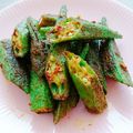 fuka6616's cooksnap of when they made 材料4つ！簡単！カレー味のオクラのソテー.