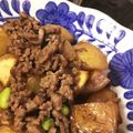 進撃のチンさん's cooksnap of when they made 新じゃがでそぼろ煮 時短レシピ.