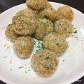 氷藍☆ひらん's cooksnap of when they made 揚げない！かぼちゃと黒ごまのコロッケ.
