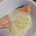 つかっtea's cooksnap of when they made 鮭のムニエル☆豆乳ホワイトソースがけ.