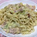 なな八's cooksnap of when they made 誰でも簡単に☆濃厚 本格カルボナーラ.