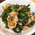 卵せんべい's cooksnap of when they made エンサイ豚キムチ炒め.