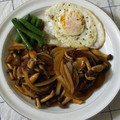 nyangomama's cooksnap of when they made 和風ハンバーグ（きのこソース）.