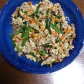 あきとわび's cooksnap of when they made サバ缶とニラの炒り豆腐.