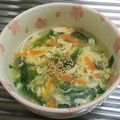 もぐ・ω・くま's cooksnap of when they made 皆大好き♡ニラたまスープ♡.