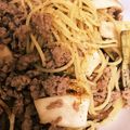 ntmm193's cooksnap of when they made 挽肉・ナス・エリンギの和パスタ.