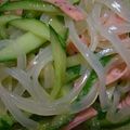 conn's cooksnap of when they made くずきりの酢のもの.