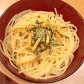 ariyuch's cooksnap of when they made 簡単☆バタ茶漬けパスタ.