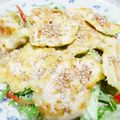 yasutonton's cooksnap of when they made ささ身の柔らかピカタ☆さっぱりポン酢で♪.