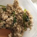 kotorimu's cooksnap of when they made 鍋一つで、さば味噌缶で小松菜おから煮.