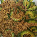 HRMhiromi's cooksnap of when they made ゴーヤと豚挽き肉のカレー炒め～♪♪.