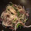 popoliva's cooksnap of when they made 砂肝とにんにくの芽の炒め物.