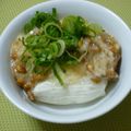 こり～'s cooksnap of when they made おろし納豆もち.