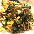 hakobetet's cooksnap of when they made にらコーン卵♪オイスター炒め.