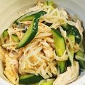 食いしん坊あー's cooksnap of when they made ☆蒸し鶏、キュウリの漬物リメイクサラダ☆.