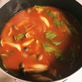 03karin's cooksnap of when they made 夏野菜使い切り☆レタスとトマトのスープ.