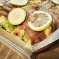 ハチクン's cooksnap of when they made ルクエで簡単！豚バラ＆キャベツレモン蒸し.